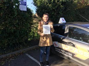  Censina Robinson passed her test