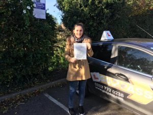  Censina Robinson passed her test